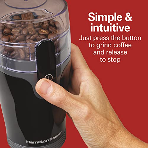 Black Electric Coffee Grinder with Stainless Steel Blades T529134