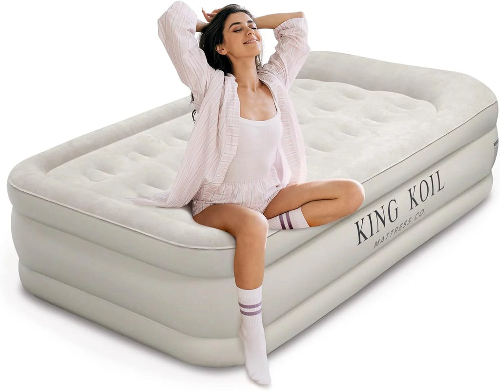 20in Twin Air Mattress with Built-in Pump F179