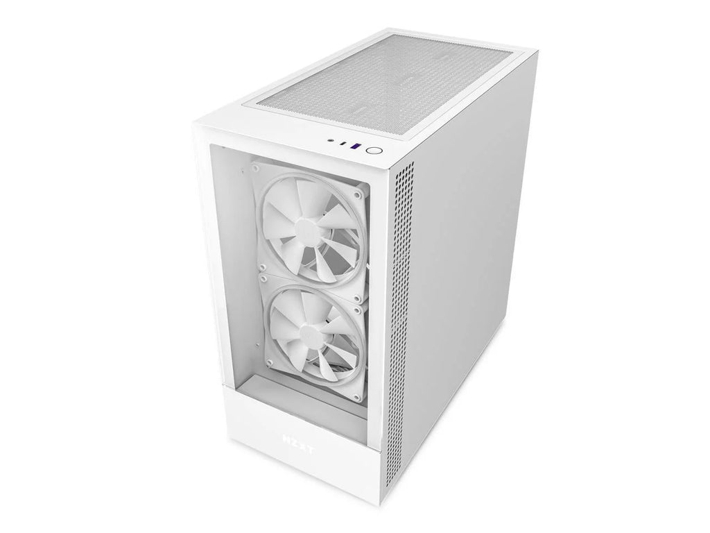 White SGCC Steel Tempered Glass ATX Computer Case X38971