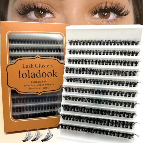 Natural Lash Clusters C Curl Short Classic Individual Lashes Cluster Wispy Wide Stem DIY Eyelash Extension Clusters (8-16mm) Y4803