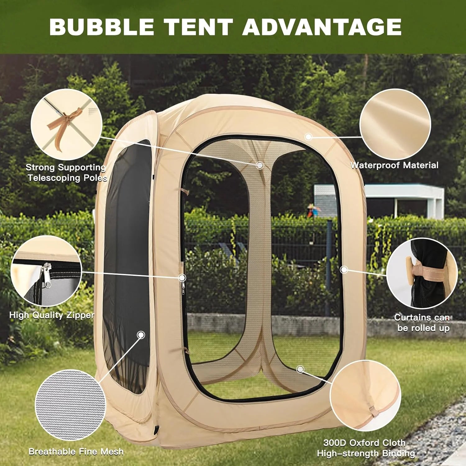 Outdoor Bubble Tent 1-6 Person Z396610