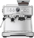 20 Bar Semi-Automatic Espresso Machine With Grinder and Milk Frother, Brushed Stainless Steel Z137705
