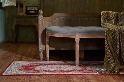 Beige Upholstered Tufted Window Bench F340058
