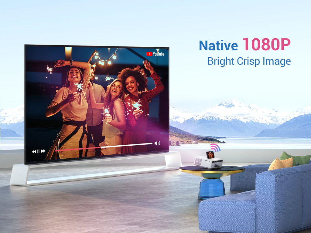 Native 1080P Projector with LCD Display K5787