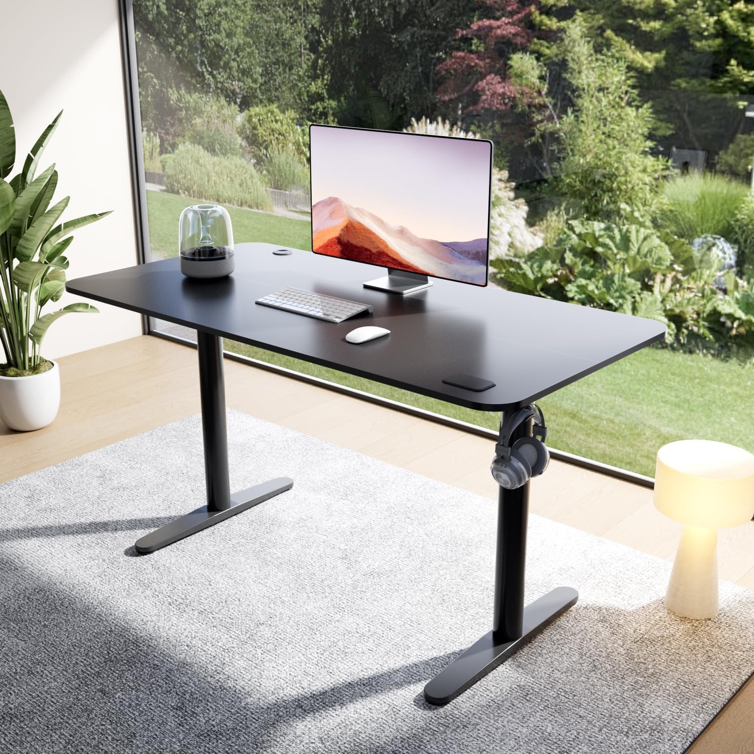 Adjustable Standing Desk (Black, 55 * 28 inch) Y965619