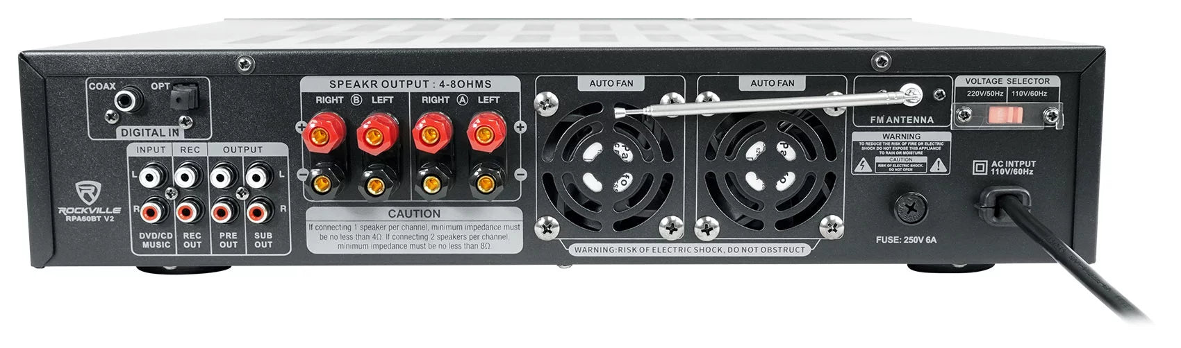 1000w Bluetooth Receiver with 4 In-Ceiling 6.5" Speakers T462
