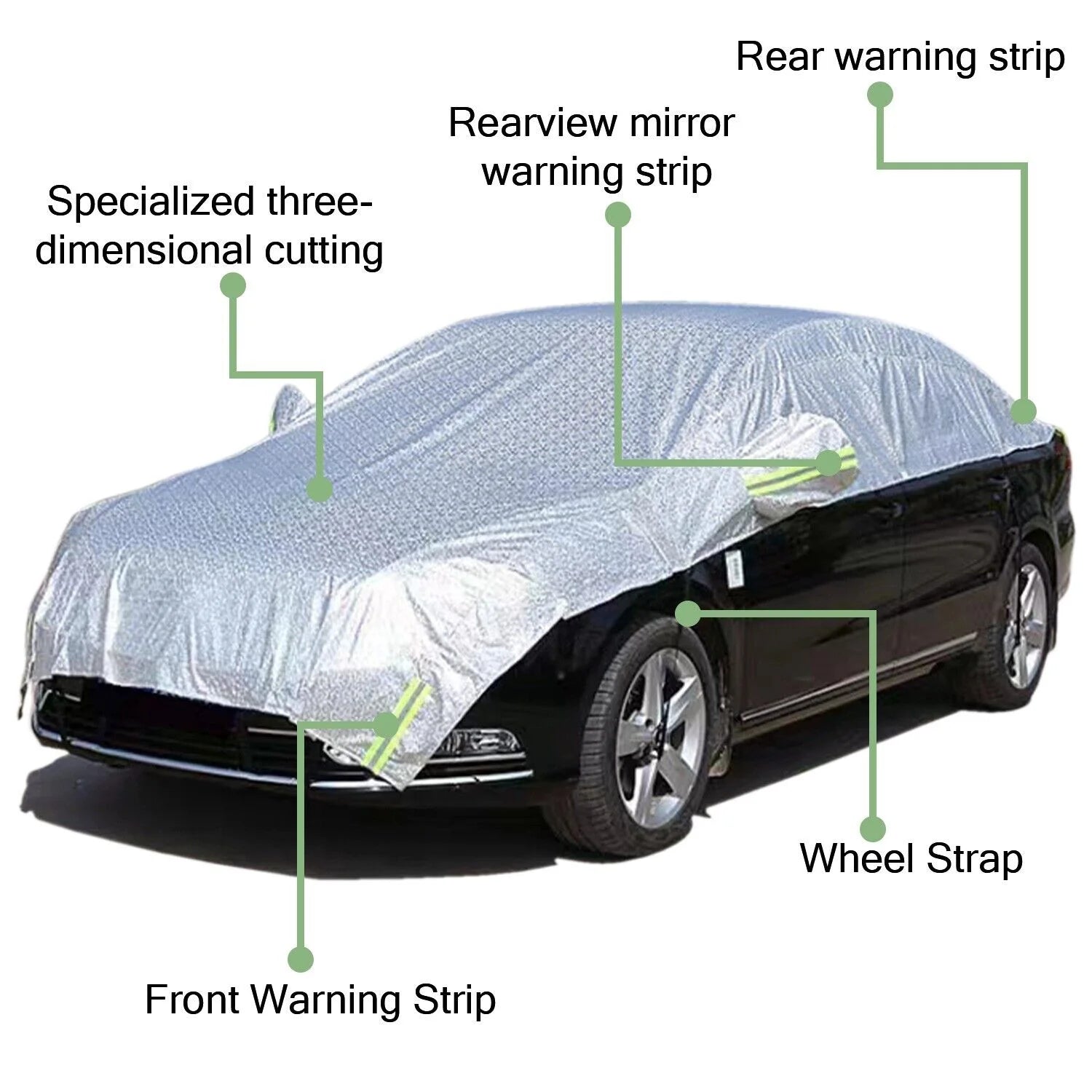 Half Car Windshield Snow Cover U9609