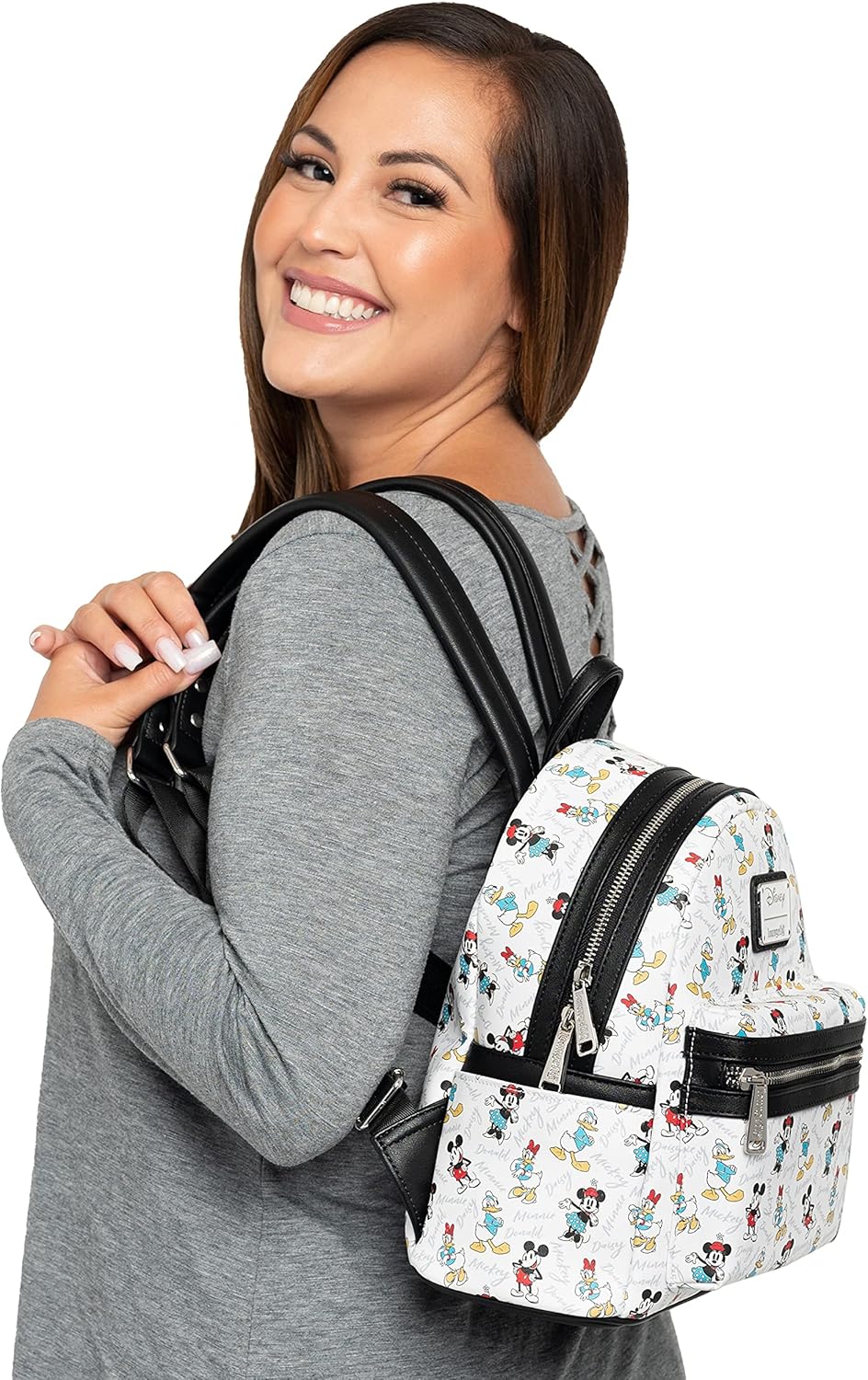 White Mini Backpack Handbag V76916