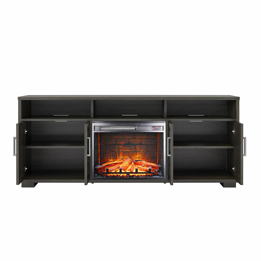 Espresso Electric Fireplace Console TV Stand R68859