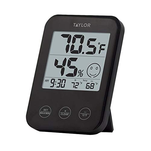 Black Digital Thermometer and Hygrometer F42465