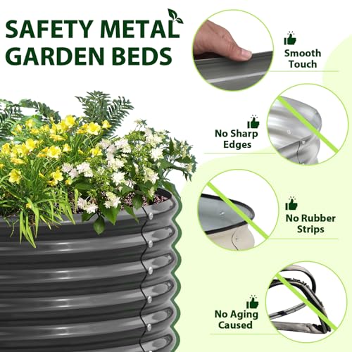 Quartz Grey Galvanized Raised Garden Beds M433423
