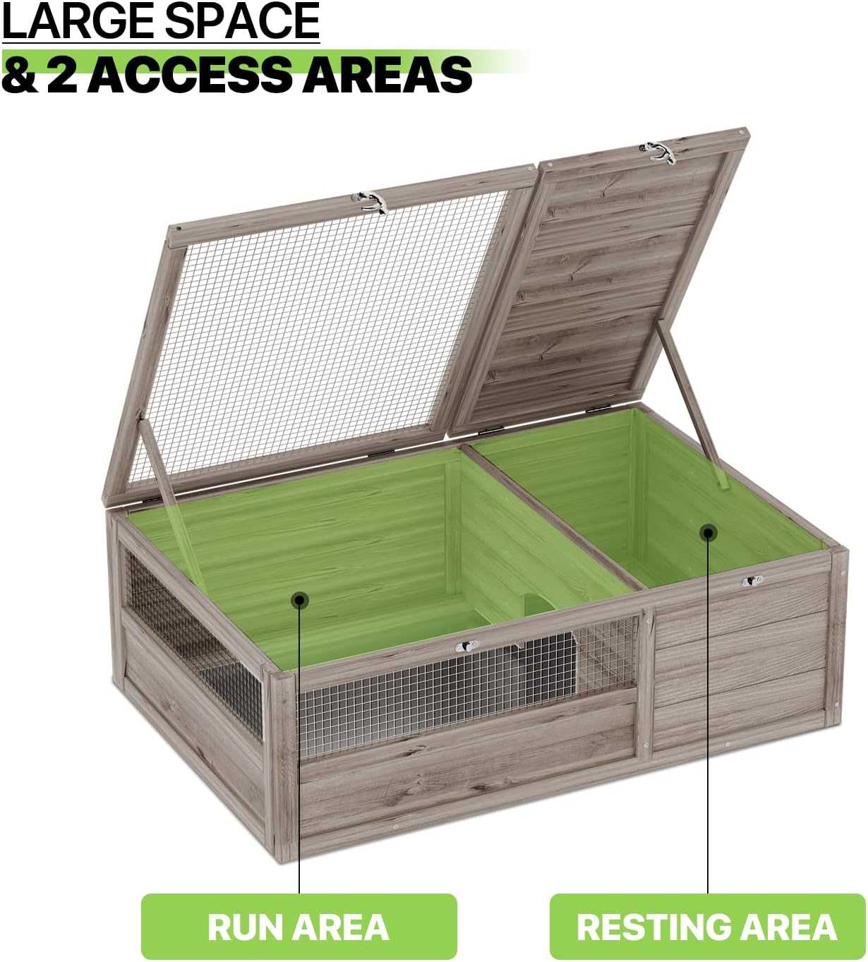 Grey Wooden Reptile Cage V407