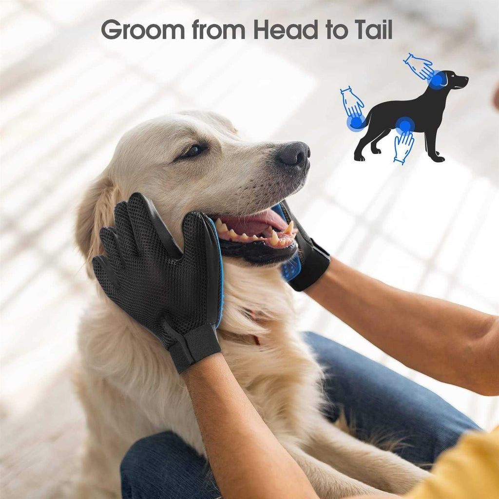 Pet Hair Remover Glove Grooming Glove Brush Deshedding Glove L216