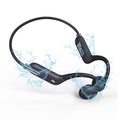 Charcoal Black Open Ear Bone Conduction Headphones with 32GB MP3 B5621