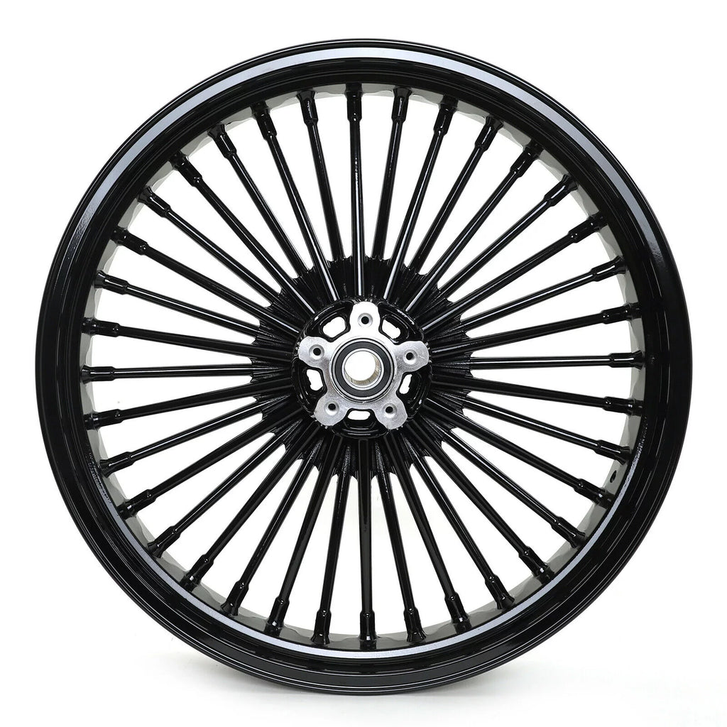 21x3.5 18x5.5 Fat Spoke Wheels Rim for Harley Dyna Wide Glide FXDWG 2006-2017 Q697