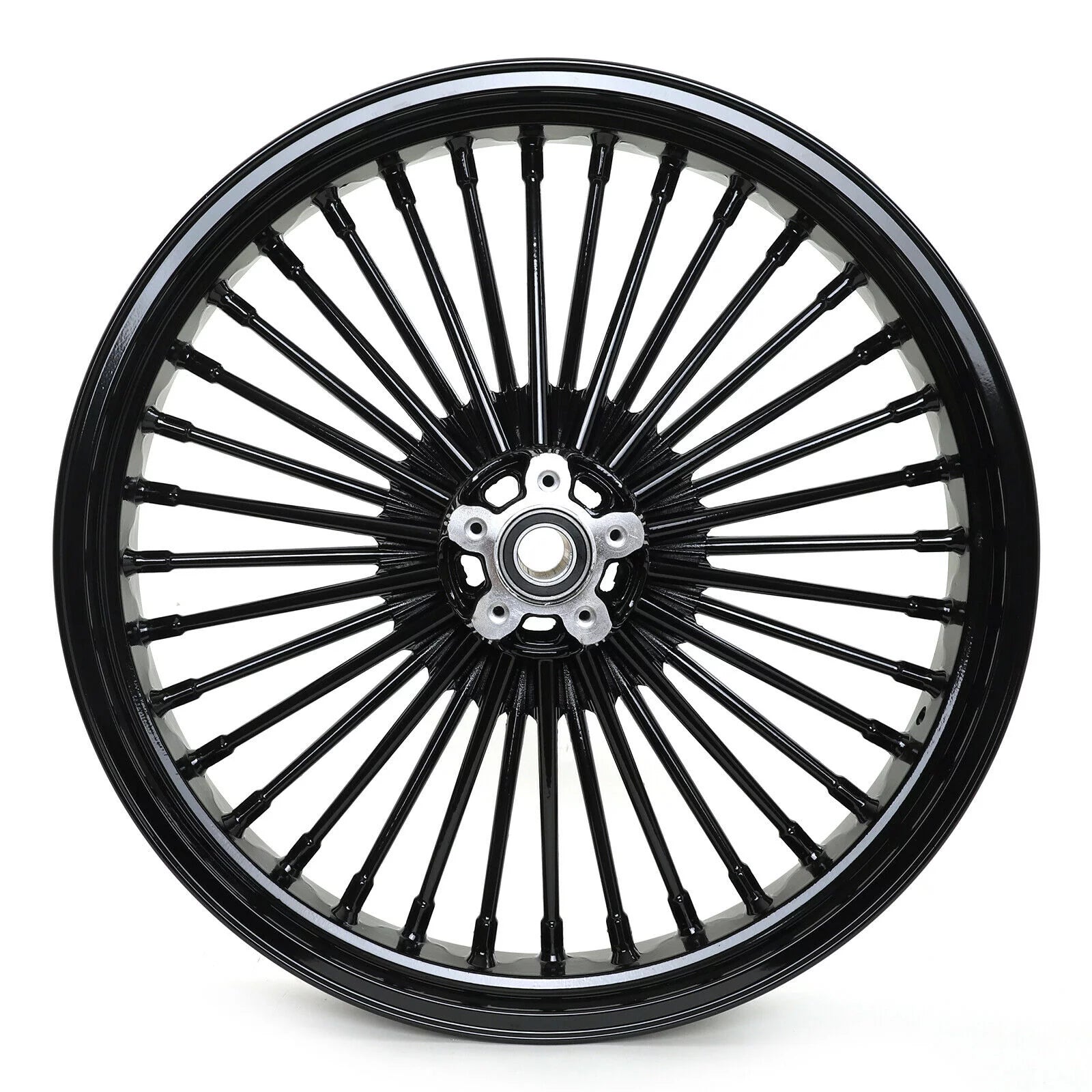 21x3.5 18x5.5 Fat Spoke Wheels Rim for Harley Dyna Wide Glide FXDWG 2006-2017 Q697