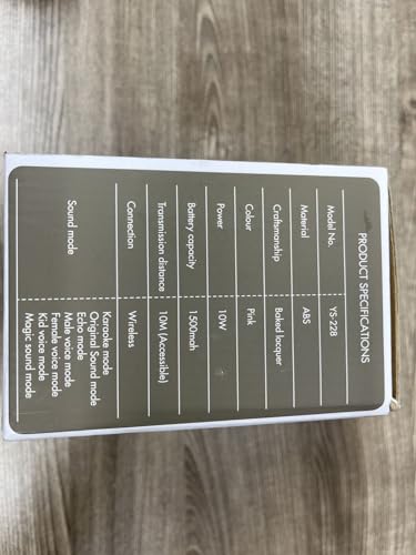 Mini Karaoke Machine with 2 Wireless Microphone, Portable Bluetooth Speaker M48929