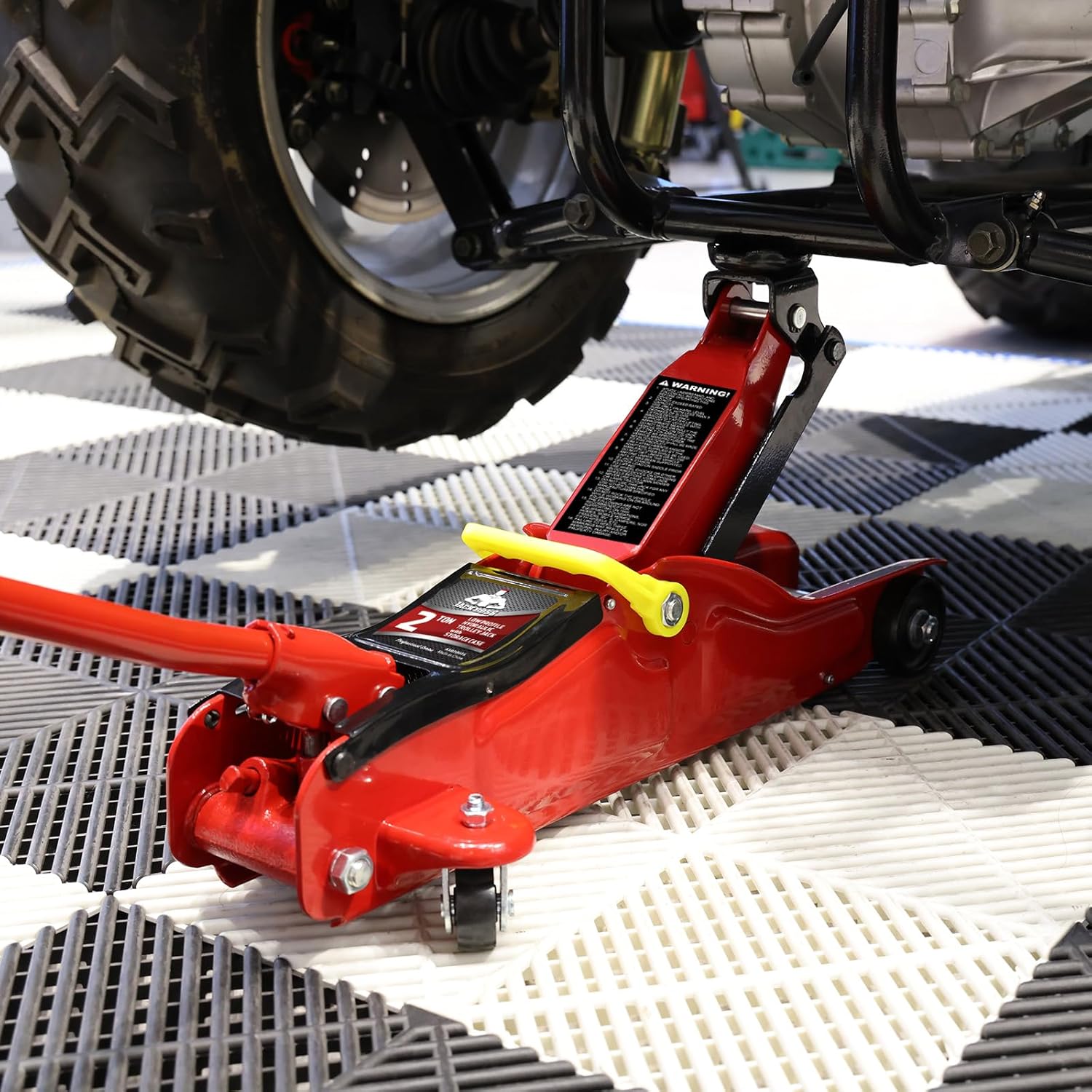 Hydraulic Floor Jack 2 Ton 4,400 Lbs Low Profile Red M5233