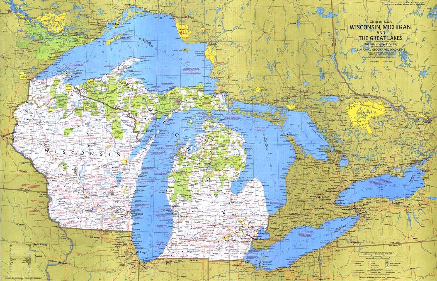 Historic Wall Map Series - 35 x 22.5 inches - Laminated T56576