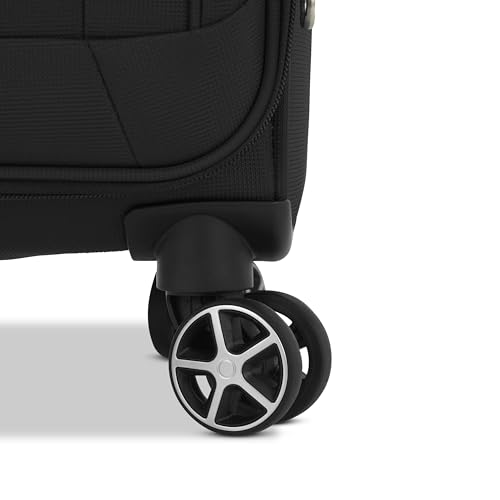 Black Softside Expandable Luggage with Spinners 3PC L694