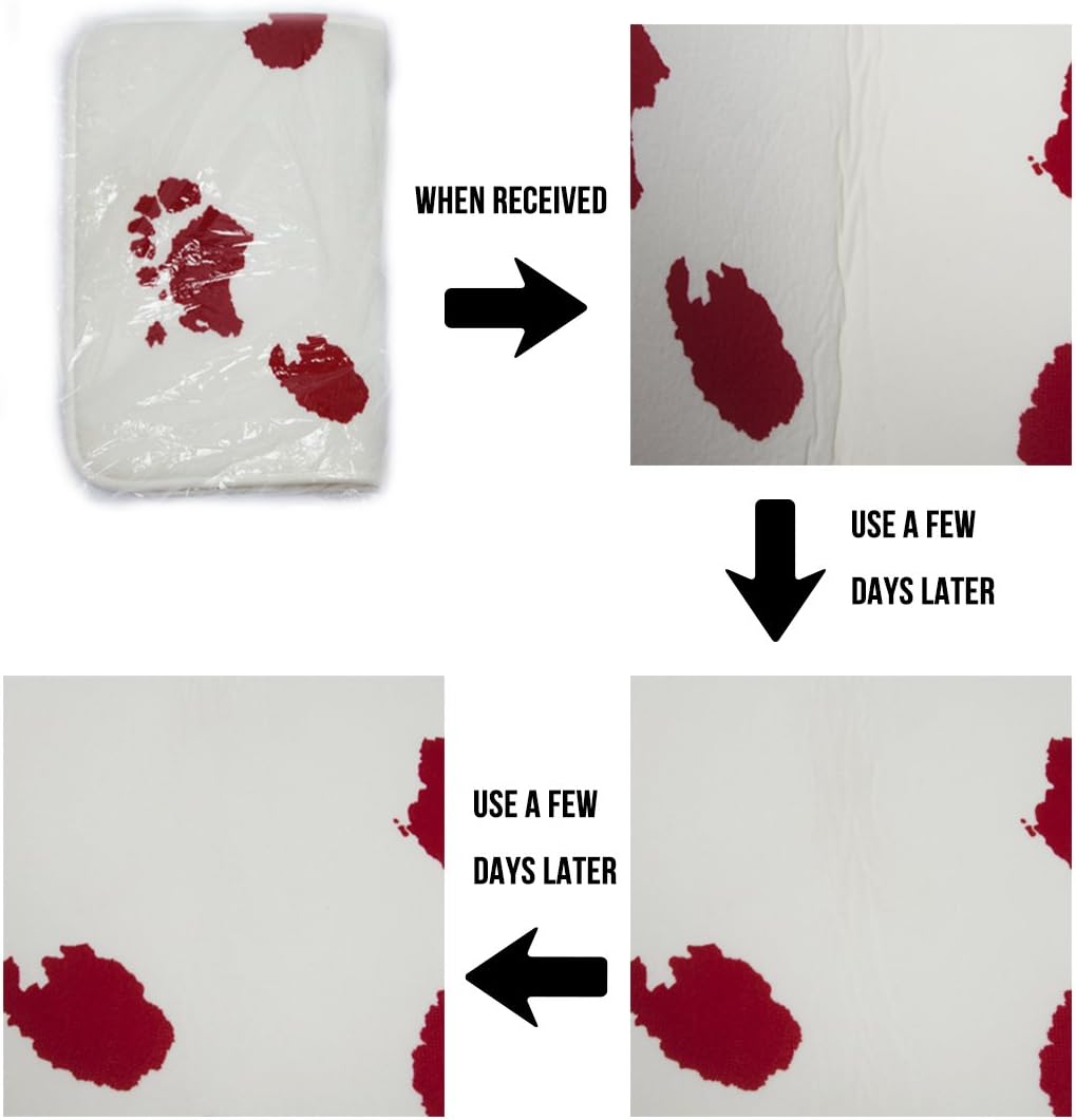 White Quote on Red Non Slip Door Mat V276806