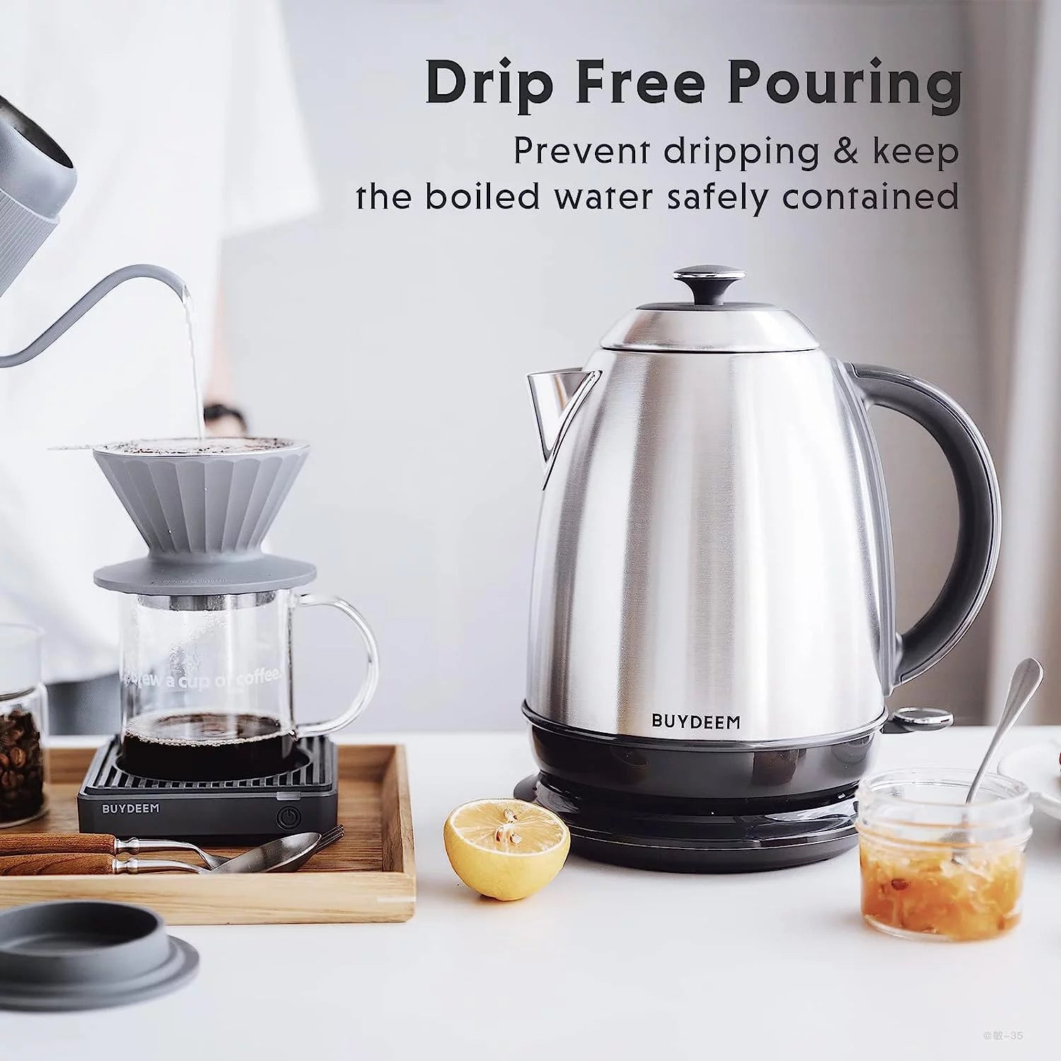 1.7L Stainless Steel Electric Kettle Q30305