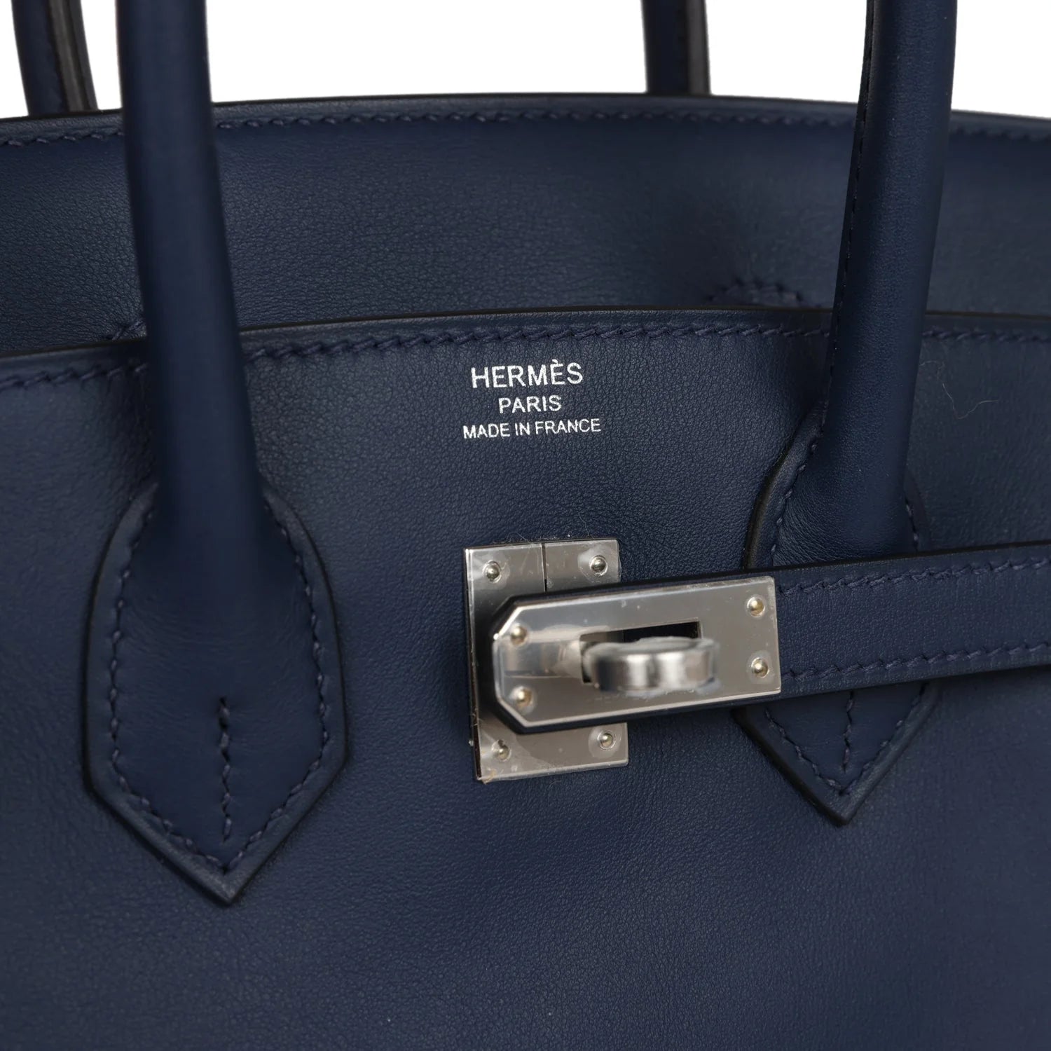 Bleu Navy Swift Palladium Hardware Bag W691