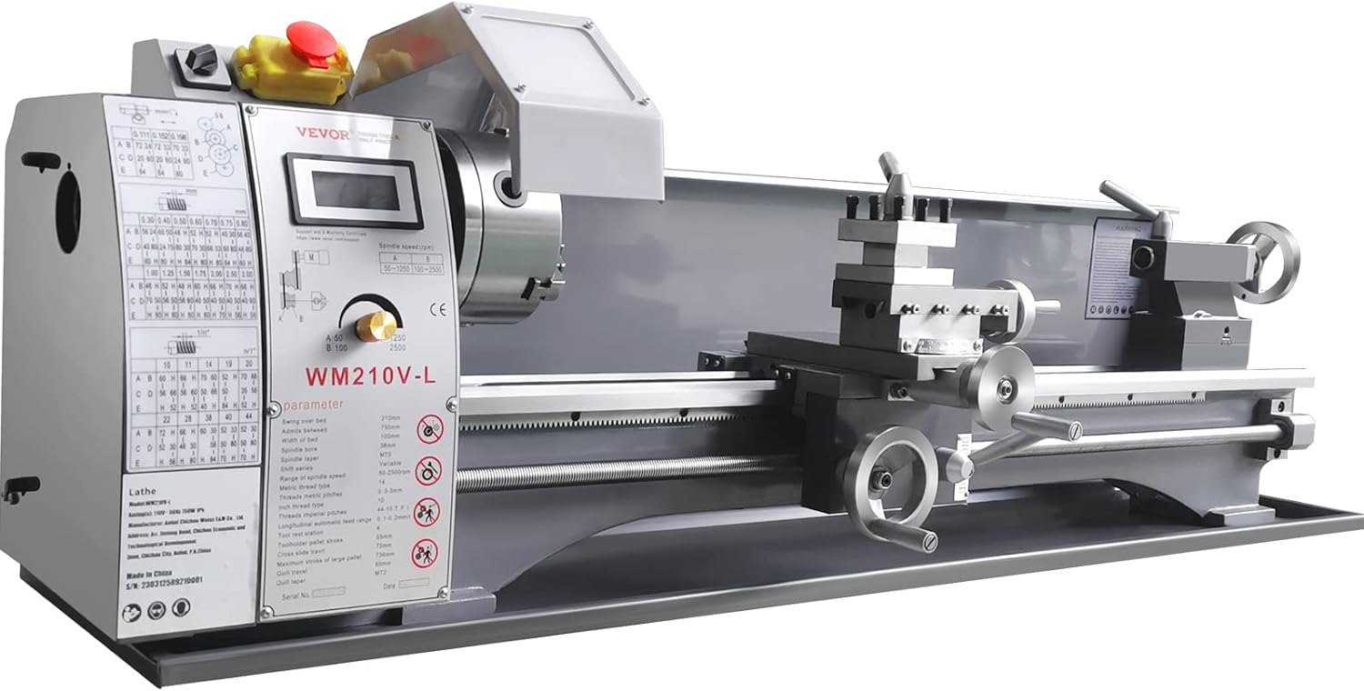 8.3'' x 29.5'' Benchtop Metal Lathe with Tool Box C175400