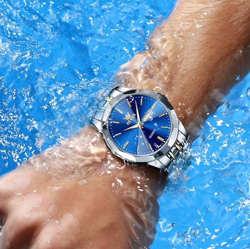 Waterproof Diamond Stainless Steel Analog Quartz Wrist Watch O121