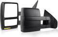 Black Power Heated Towing Mirrors Pair G751457