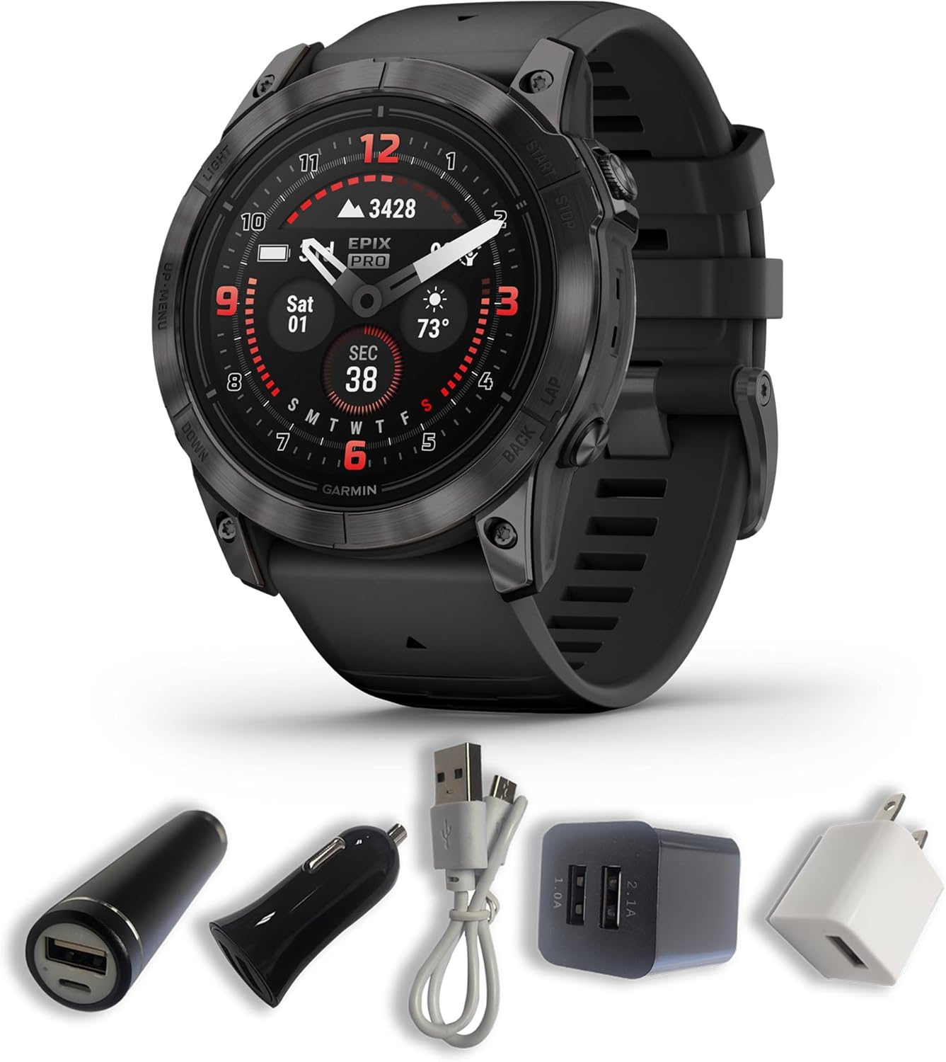 51 mm Titanium Watch with AMOLED Display B51435