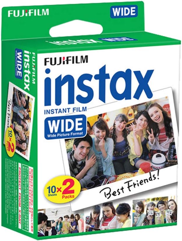Instax Wide 300 Instant Camera + Instax Wide Instant Film Twin Pack + Energizer Batteries (4 Pack) + Case O84428