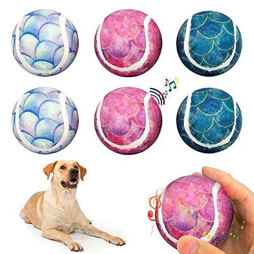 6 Pack 2.6" Colorful Squeaky Dog Toys U566730