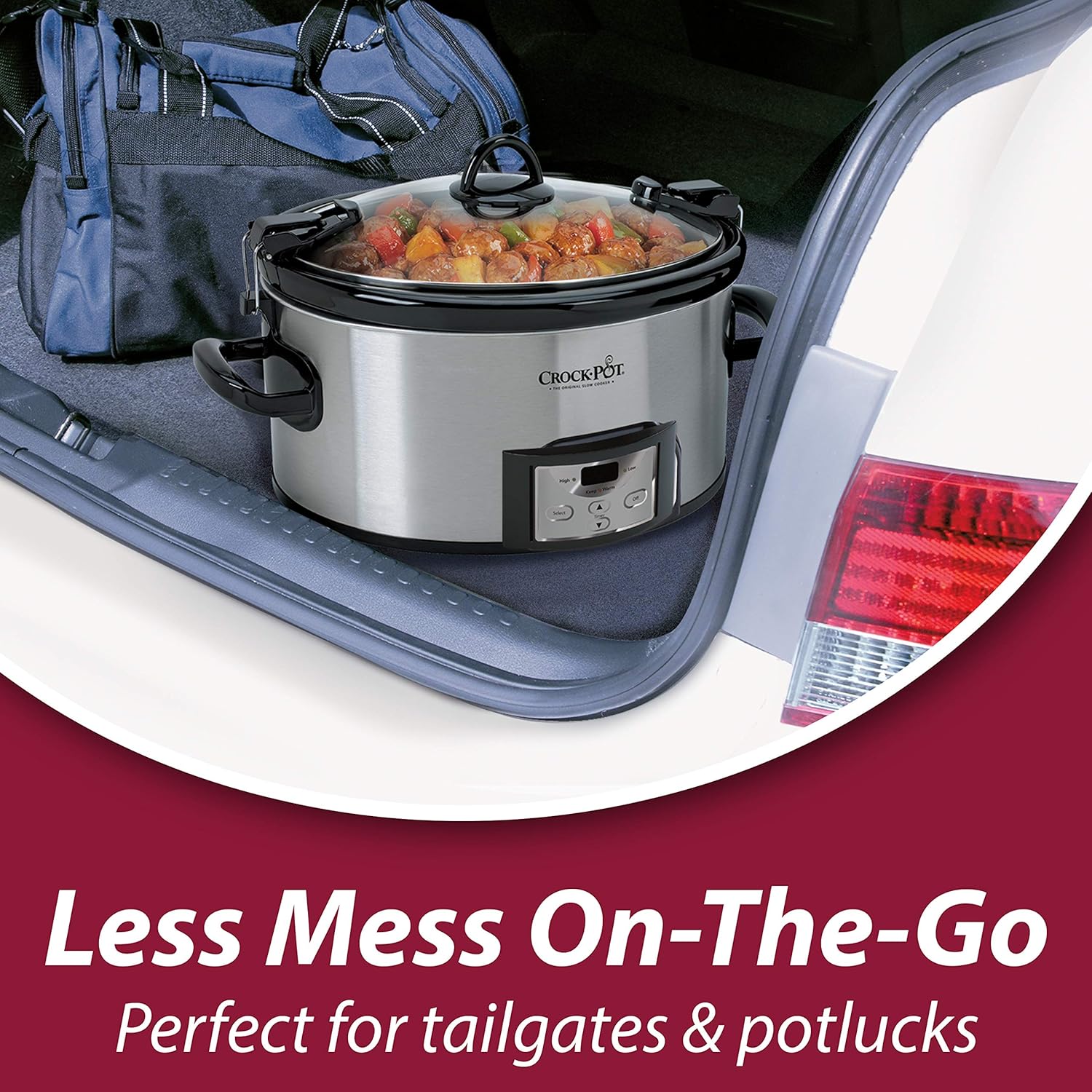 6 Quart & 8 Quart Programmable Slow Cooker, Stainless Steel W24214