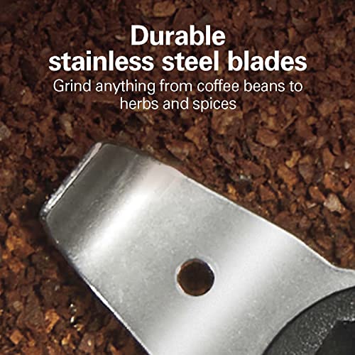 Black Electric Coffee Grinder with Stainless Steel Blades T529134