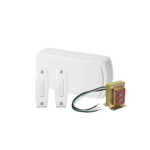 White Builder Chimes Kit with Two Lighted Pushbuttons D357