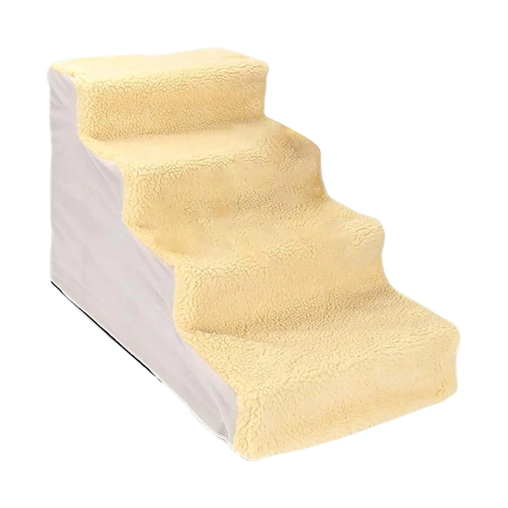 Yellow Non Slip Detachable Washable Pet Stairs D4621