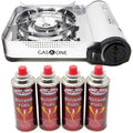 4-piece Camp Stove and Butane Fuel Bundle Z713145
