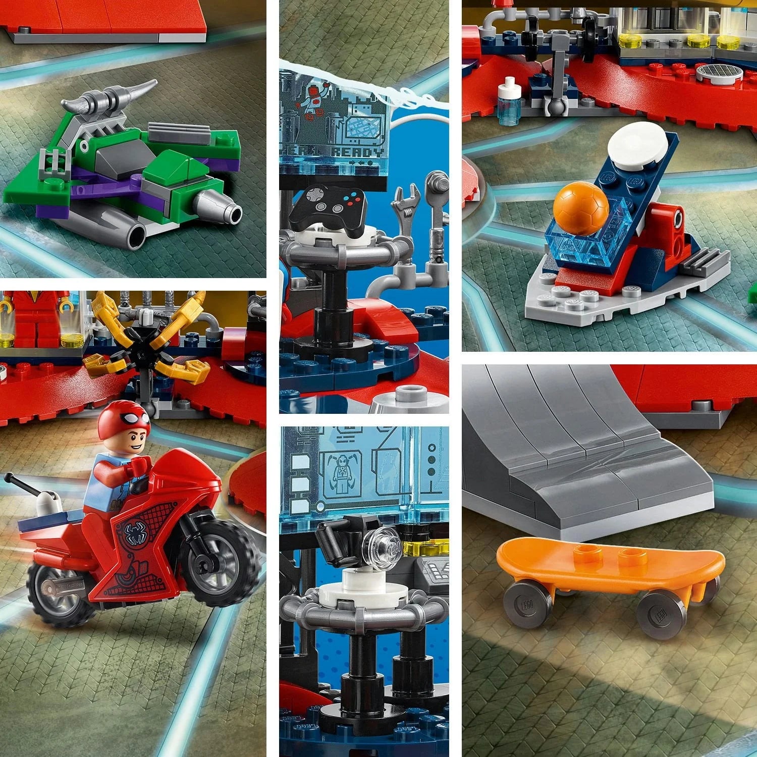 LEGO Marvel Spider-Man Attack on the Spider Lair 76175 Building Toy (466 Pieces) E8163