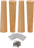 10inch Wood Tapered Furniture Legs Pack of 4 Q59471
