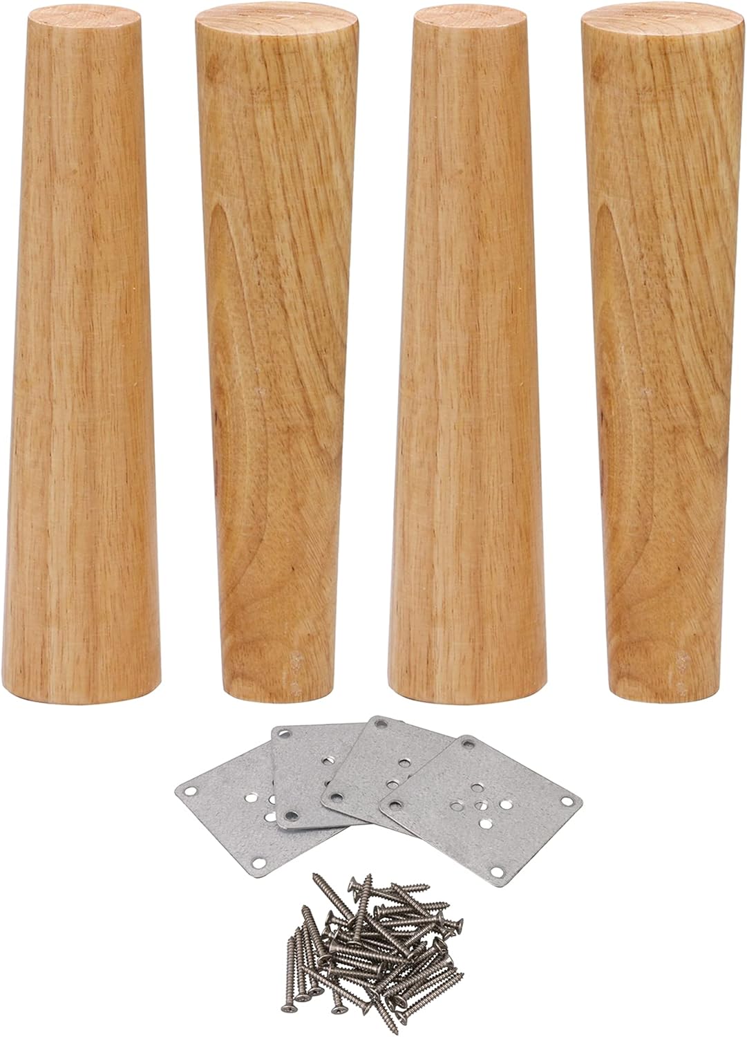 10inch Wood Tapered Furniture Legs Pack of 4 Q59471