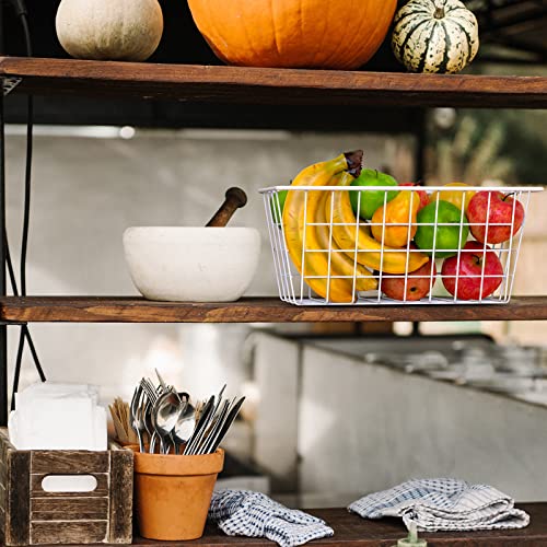 White Wall Wire Baskets 2 Pack Q673342