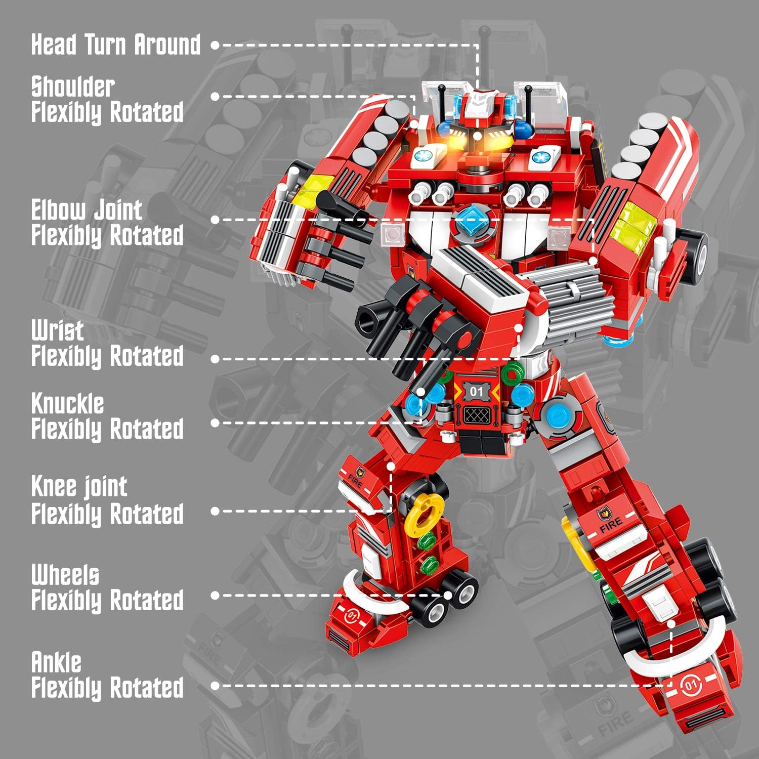 836 PCS Creative Construction Truck Blocks Toys P351