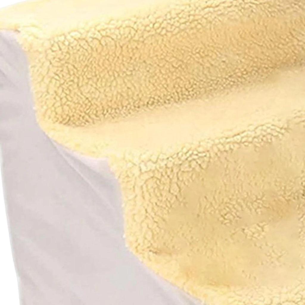 Yellow Non Slip Detachable Washable Pet Stairs D4621
