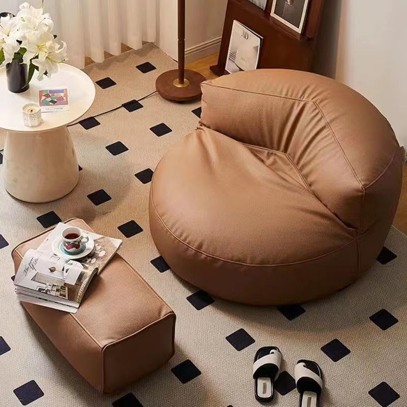 Curved Leather Sofa H726