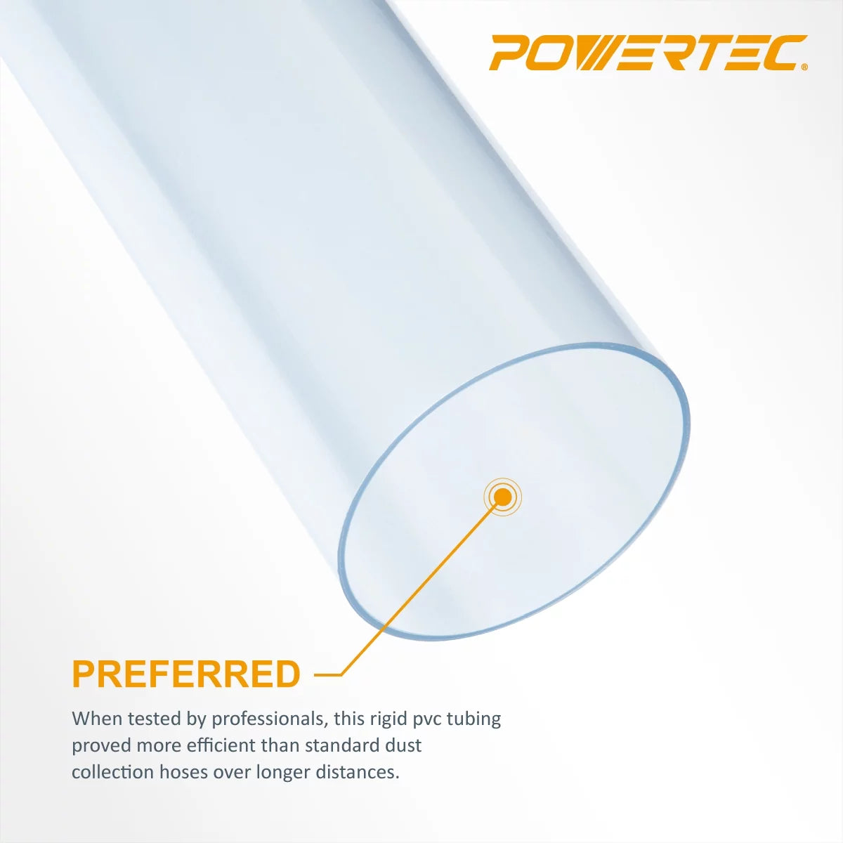 Clear PVC Dust Collection Pipe K6424