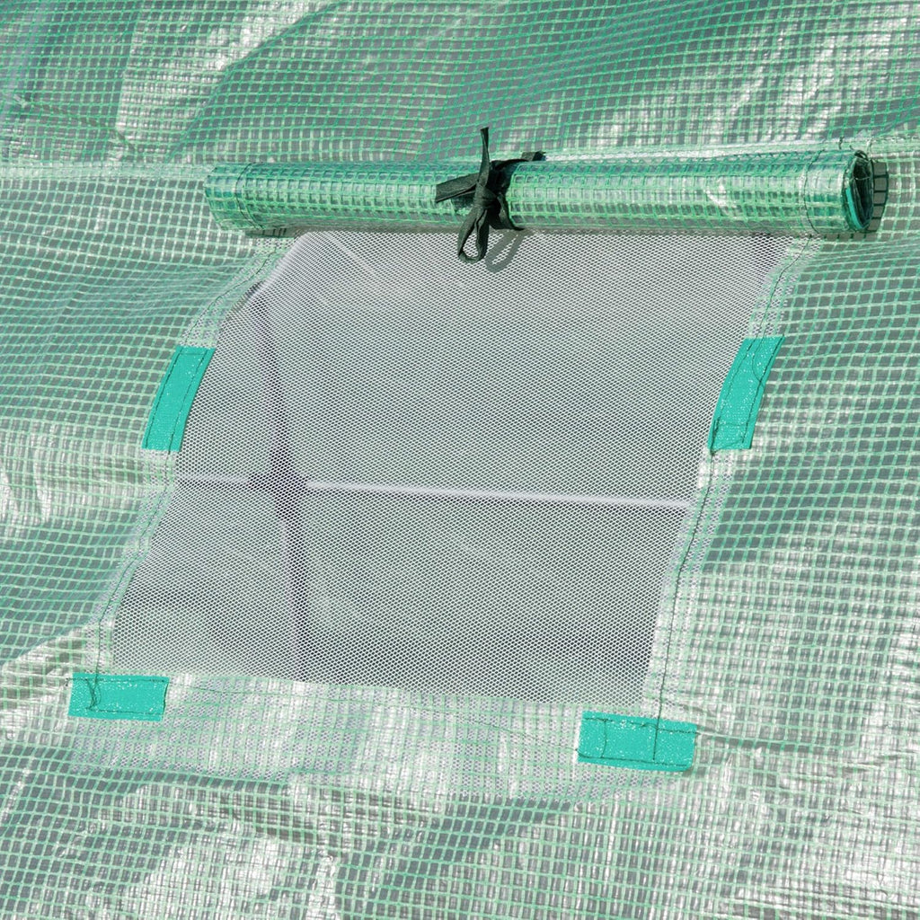 19.7' x 9.8' x 6.6' Plastic Greenhouse Cover Replacement, Green E353939