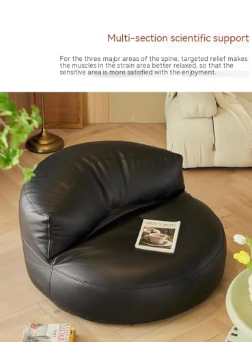 Curved Leather Sofa H726