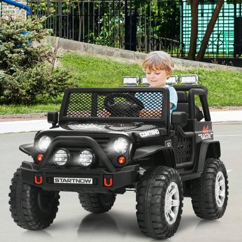 12V Pink Kids Electric Ride on Truck Car with Lights and Music C528494