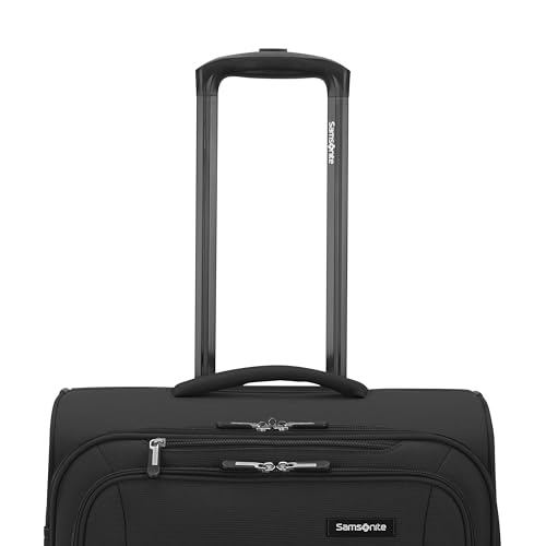 Black Softside Expandable Luggage with Spinners 3PC L694